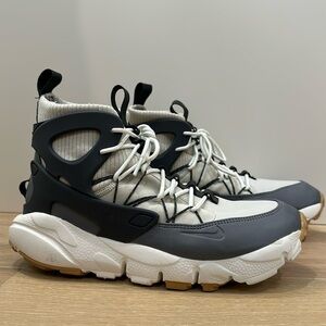 NIKE AIR FOOTSCAPE MID UTILITY Basketball Hi Top Shoes Bone Womens Size 10
